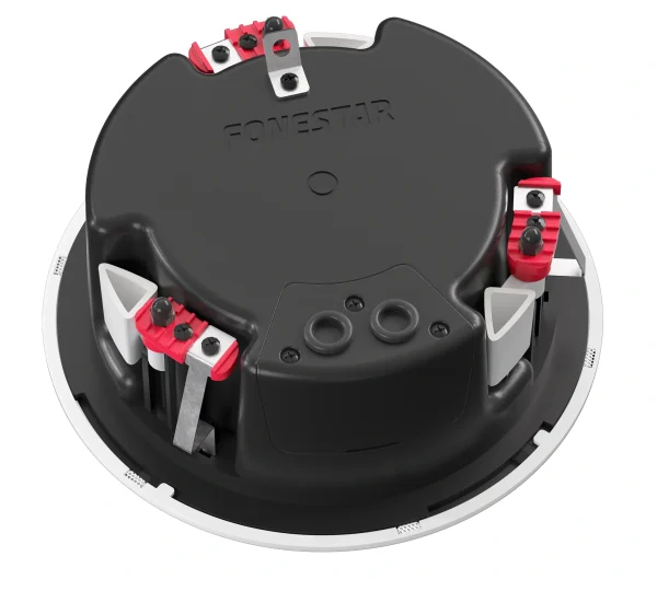 Fonestar SKY5T-DOME 2 utas telirácsos mennyezeti hangsugárzó, IP65, 20W RMS/100V, 20W-10W-5W-2, 5W trafó leágazás, , RAL9003 fehér
