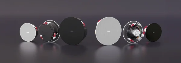 Fonestar SKY8T-DOME, 2-utas mennyezeti hangsugárzó, IP65, 30W RMS/100V, 30W-15W-7, 5W-3, 75W trafó leágazás, RAL9003 fehér.