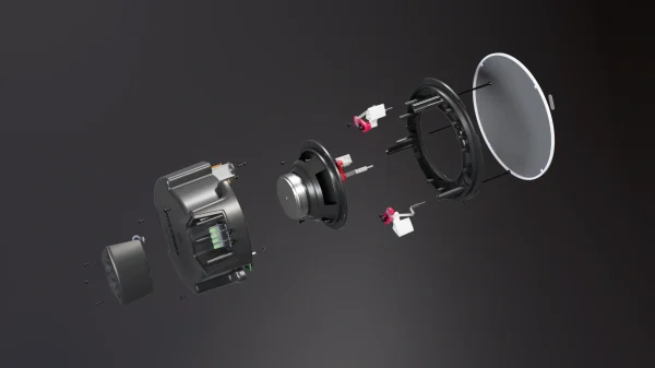 Fonestar SKY8T-DOME, 2-utas mennyezeti hangsugárzó, IP65, 30W RMS/100V, 30W-15W-7, 5W-3, 75W trafó leágazás, RAL9003 fehér.