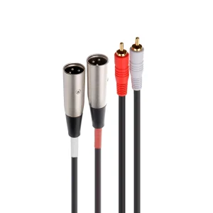 Fonestar SM-671, Audio kábel 2x RCA mm to 2x XLR papa