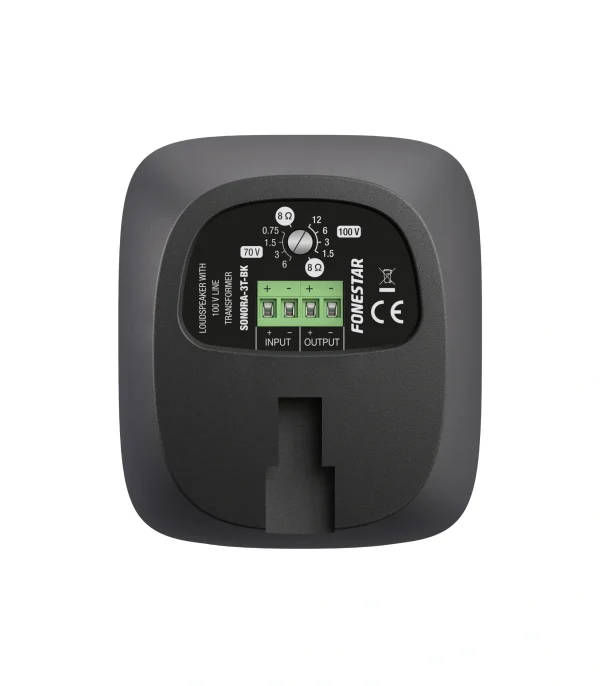 Fonestar SONORA-3TN, 2-utas fali hangsugárzó, 3", 12W, 100V, fekete