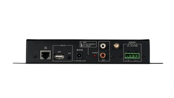 Fonestar WA-225W WiFi sztereó erősítő, beépített streaming médialejátszóval, 2x20W.
