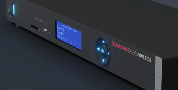 Fonestar ZSM-1050 4-zónási időzíthető üzenet, háttérzene bejátszó és SIP kliens, PC editor