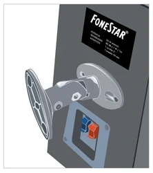 Fonestar SAL604P hangszóró fali konzol, 1pár. max. 4Kg terhelés. Ezüst szín.