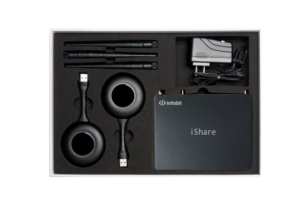 Infobit iShare-S21 iShare vezeték nélküli tartalommegosztó adóegység, 2-in-1: USB-C és HDMI.