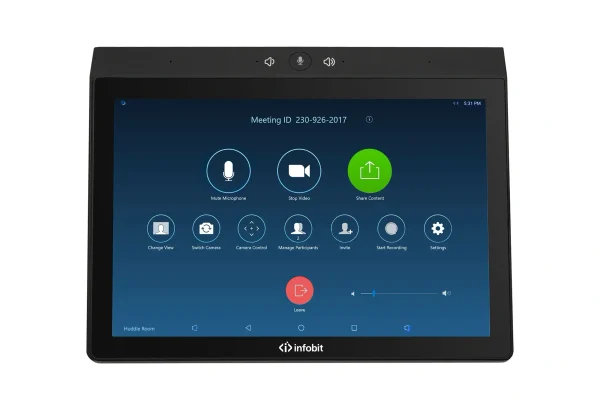 Infobit iSpeaker-CM800 All-in-One Speakerphone és UC vezérlő, 10, 1" érintőkijelző, Android 8.1