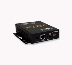 Just Add Power J+P-VBS-HDIP-508POE 3G Video over IP vevőegység, 4K kimeneti felbontás, beépített skálázó.
