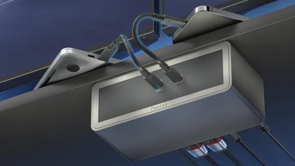MediaHub M2ENC07-9942, USB C dokkoló állomás, szürke.