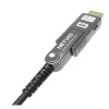 Netvio EX-HC24-D-30, 30m | Eltávolítható csatlakozós optikai HDMI kábel | tömörítetlen 18Gb 4K/60 HDR, LSZH, ARC, CEC támogatás.