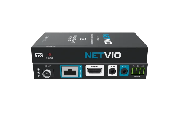 Netvio EX-HT2-401-10, 40m 4K Ultra HD | 70m 1080p | HDBaseT 2.0 extender 2-irányú IR infra vezérlés, RS-232 és 2-irányú PoC.