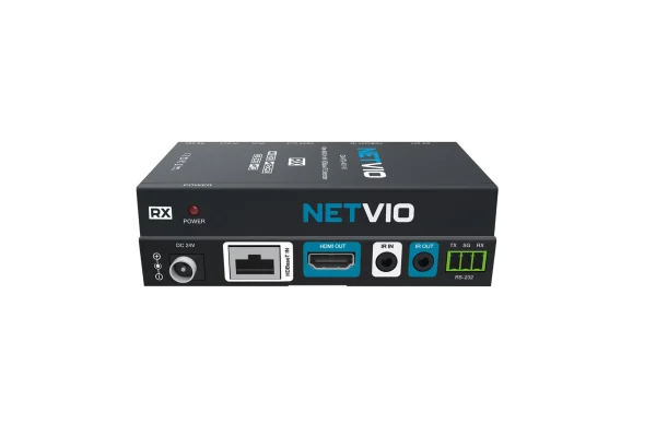 Netvio EX-HT2-401-10, 40m 4K Ultra HD | 70m 1080p | HDBaseT 2.0 extender 2-irányú IR infra vezérlés, RS-232 és 2-irányú PoC.
