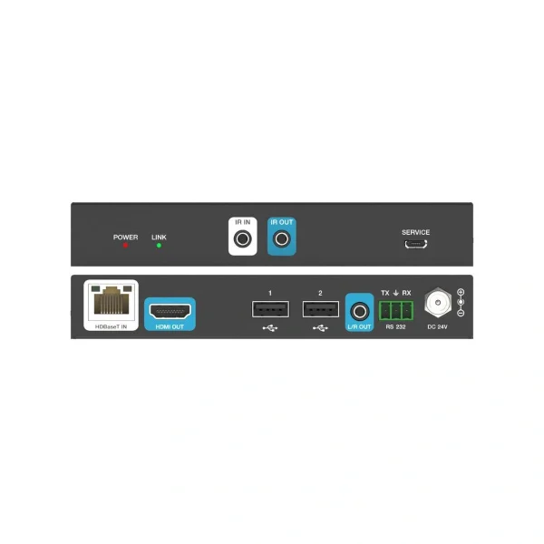 Netvio EX-HT2-USB2-0201-10, 70m 4K60 2x1 Switcher és HDMI/USB-C Extender, USB2.0