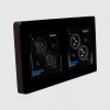 Newhank DCONXI 2-csatornás Dante audio fali bemeneti interfész (Tx), 2x XLR mama, PoE