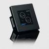 Newhank DCONXO 2-csatornás Dante audio fali kimeneti interfész (Rx), 2x XLR mama, PoE