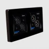 Newhank DCONXO 2-csatornás Dante audio fali kimeneti interfész (Rx), 2x XLR mama, PoE