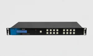Newhank HM4x4S, 4x4-es 4K seamless/18Gbps HDMI mátrix switch, beépített audió mátrix funkcióval