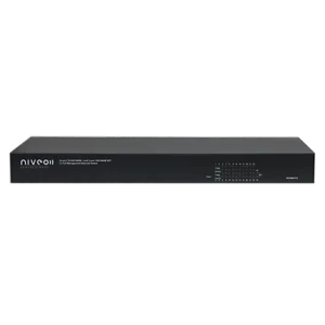 Niveo NGSME24T2H-AV-TAA, 24 port, Gigabit Ethernet Switch, Full L2+ Mgt, 2 SFP aljzat, PoE+ (500W), hátoldali csatlakozók