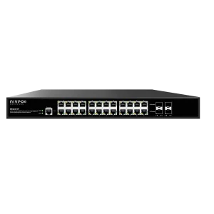 Niveo NRS24T4P, 24 port, Gigabit Ethernet Switch, Full L2+ Mgt, 2 SFP open slots, PoE+ (400W)