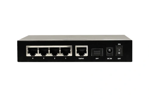 Niveo NRSW6GP, 5 * 10/100/1000 Gb port L2 Websmart switch with 4p PoE+ (65W) + 1SFP-port