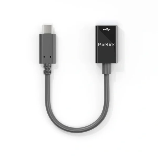 PureLink IS231 USB-C - USB-A Adapter - USB 3.1 Gen 1 - iSeries - fekete - 0.10m