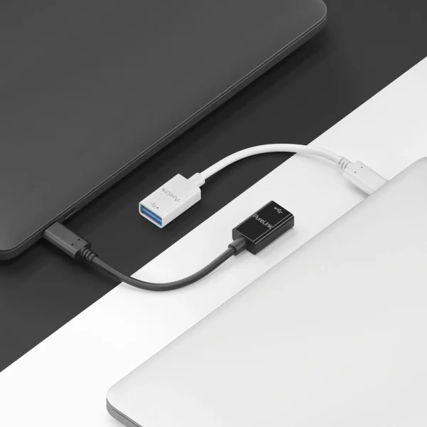 PureLink IS231 USB-C - USB-A Adapter - USB 3.1 Gen 1 - iSeries - fekete - 0.10m