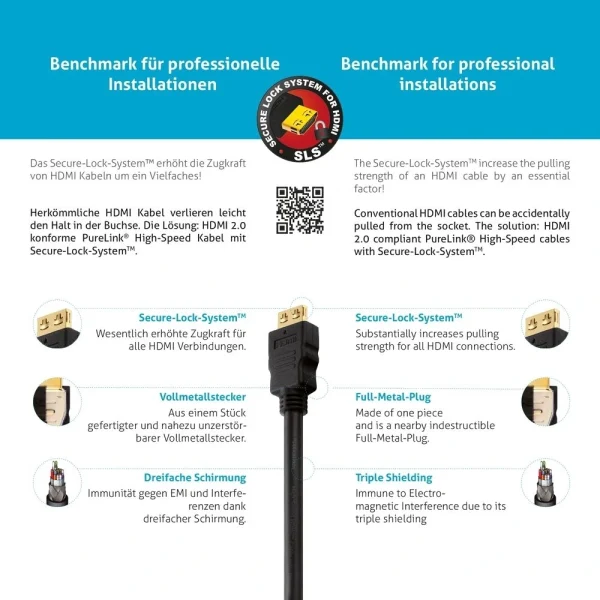 PureLink PI1005-015 HDMI kábel - PureInstall TPE halogen-free 1, 50m