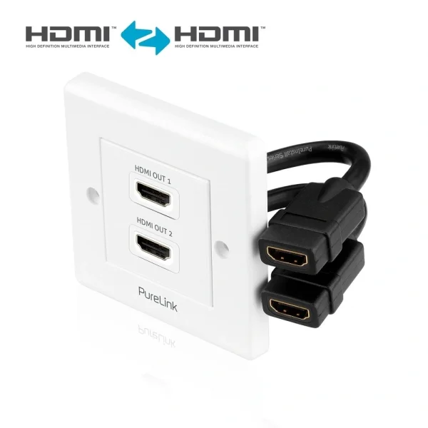 PureLink PI105 HDMI Fali panel - PureInstall 2-port
