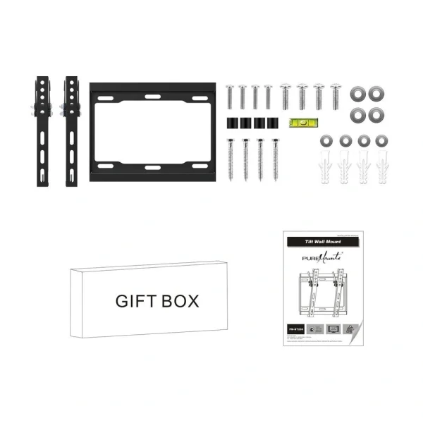 PureMounts PM-BT200 TV állvány - dönthető - VESA 200x200