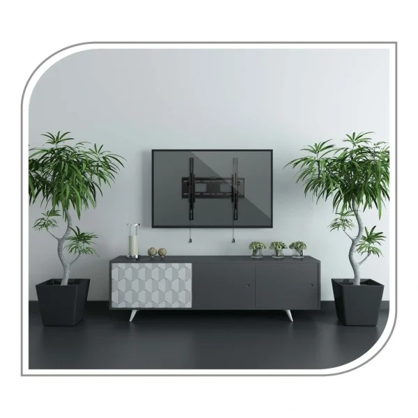 PureMounts PM-BTL400 lopásgátlós dönthető fali TV állvány állítható karral - VESA 400x400, fekete