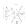 PureMounts PM-FM12-400 TV állvány - forgatható - Vesa 400