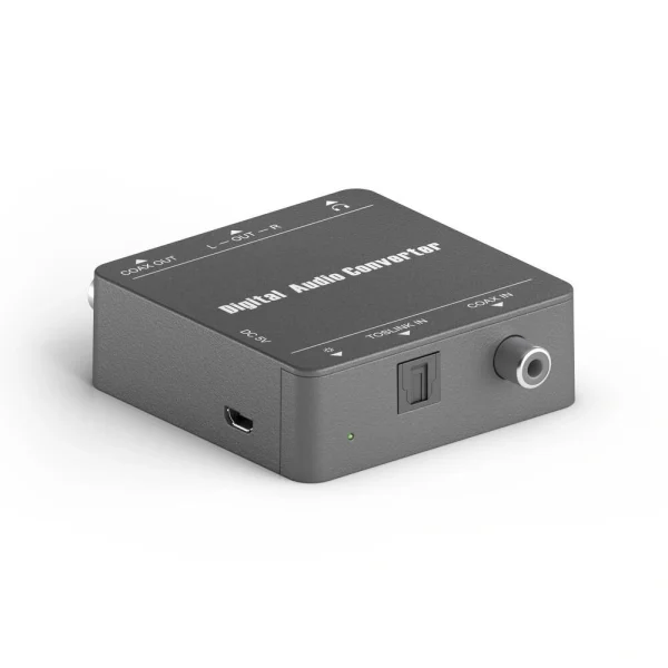 PureTools PT-C-DAC D/A Audio konverter. Koaxiális vagy optikai, Analog L/R és 3.5mm Audio kimenet