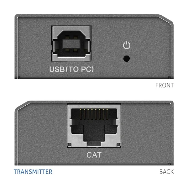 PureTools PT-E-USB50, USB2.0 Cat extender szett