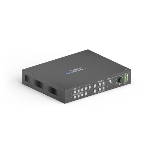 PureTools PT-PSW-42MV Seamless prezentációs Switcher, 4x1, Multi-View, 4K, HDBaseT és HDMI kimenet