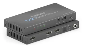 PureTools PT-SP-HD12-48G HDMI Splitter 1x2, 4K (60Hz 4:4:4), Down-Scaling, EDID Management