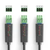 PureTools PTM-RS100 RS232 kábel- 9 pin D-type/3-pólusú Phoenix, DIP kapcsoló, 1.5m
