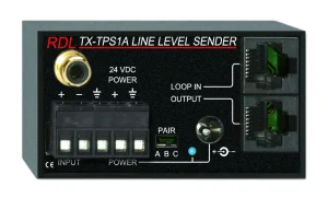 TX-TPS1A Aktív 1-csatornás Format-A adóegység, szimmetrikus kimenettel RDL TX-TPS1A Aktív 1-csatornás Format-A adóegység, szimmetrikus kimenettel