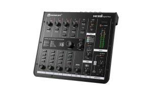 MIXX8.6 8-csatornás digitális keverő, USB, beépített effektek Relacart MIXX8.6 8-csatornás digitális keverő, USB, beépített effektek