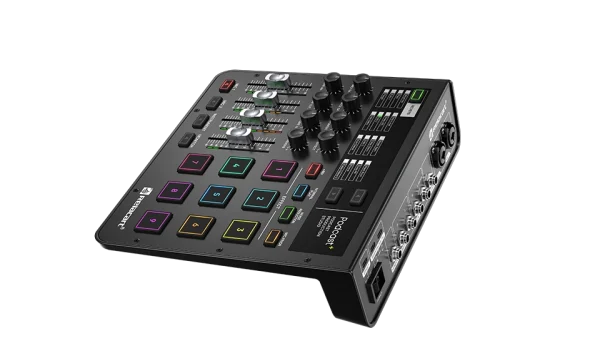 Relacart PODCAST+ podcast produckiós keverő, USB, beépített effekt padok