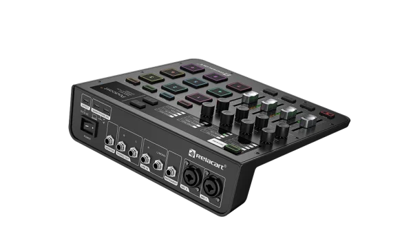 Relacart PODCAST+ podcast produckiós keverő, USB, beépített effekt padok