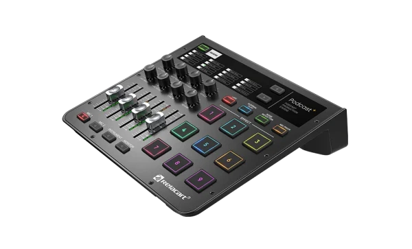 Relacart PODCAST+ podcast produckiós keverő, USB, beépített effekt padok
