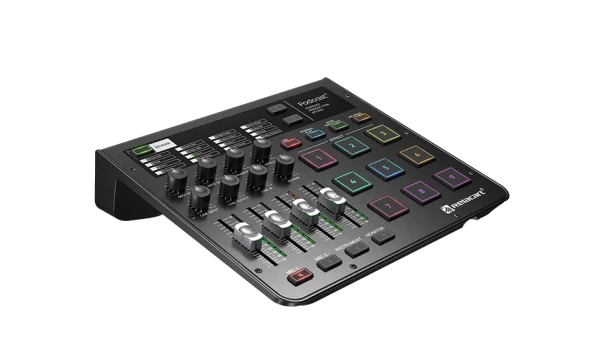 Relacart PODCAST+ podcast produckiós keverő, USB, beépített effekt padok
