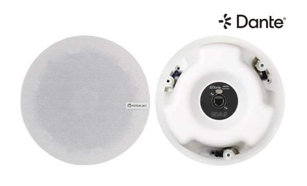 Relacart RDA-10 Aktív Dante kompatibilis mennyezeti hangsugárzó, 10W/PoE