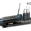 Relacart UR-2Q 4-csatornás vezeték nélküli mikrofon rendszer vevőegység, Dante, 130MHz