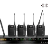 Relacart UR-2Q 4-csatornás vezeték nélküli mikrofon rendszer vevőegység, Dante, 130MHz