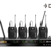 Relacart UR-2Q 4-csatornás vezeték nélküli mikrofon rendszer vevőegység, Dante, 130MHz