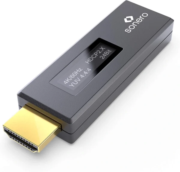 Sonero X-AVT110 HDMI Signal Detector with LCD Screen, 4K