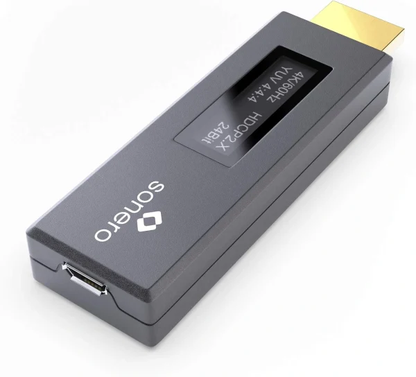 Sonero X-AVT110 HDMI Signal Detector with LCD Screen, 4K