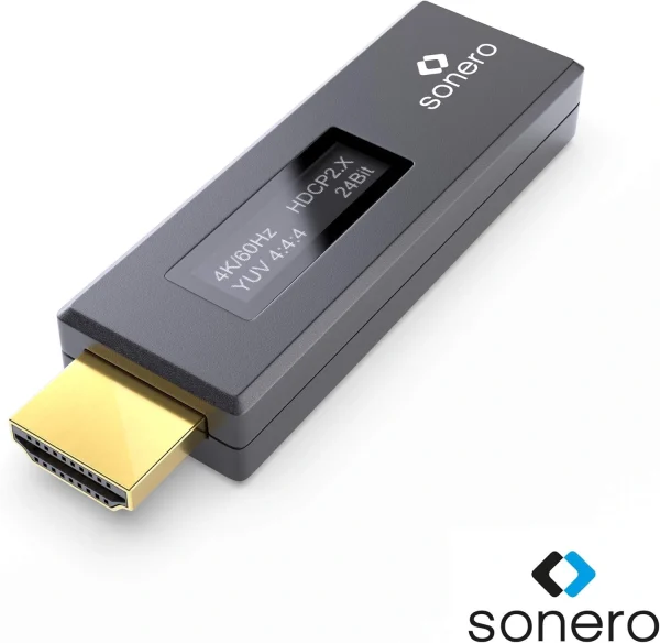 Sonero X-AVT110 HDMI Signal Detector with LCD Screen, 4K
