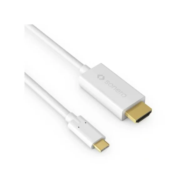 Sonero X-UCC011-020 USB-C - HDMI kábel - fehér - 2.00m