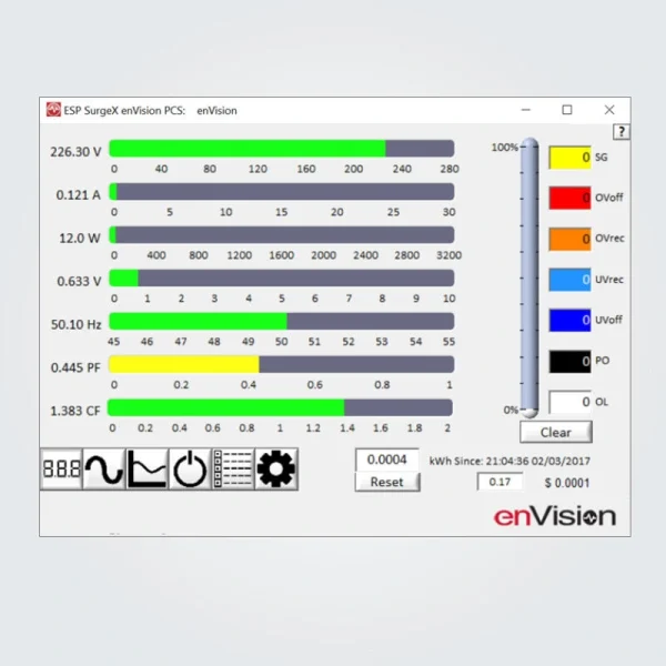 SurgeX AM-EV-23016-IC - Hálózat diagnosztikai szűrő, Scope/Multi Meter, 230V/16A